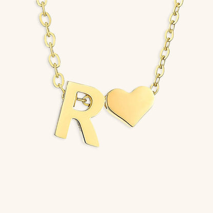 Ria Initial Letter Gold Necklace