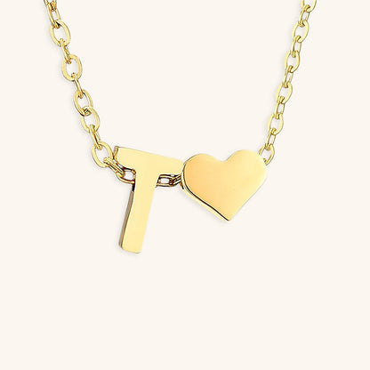 Ria Initial Letter Gold Necklace