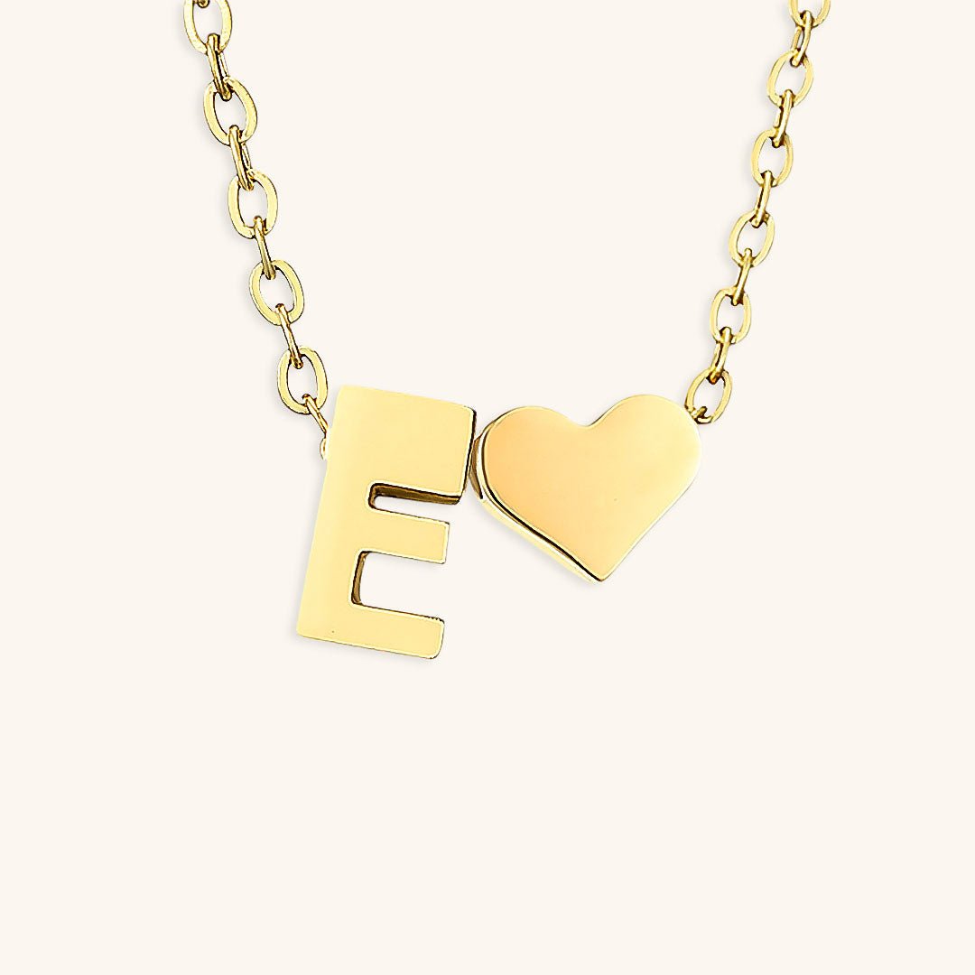 Ria Initial Letter Gold Necklace